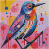 Diamond Painting Oiseau Multicolore Abstrait | Lé-Li