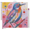 Diamond Painting Oiseau Multicolore Abstrait | Lé-Li