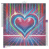 Diamond Painting Cœur Néon Multicolore | Lé-Li