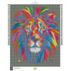 Diamond Painting Lion Multicolore Géométrique | Lé-Li