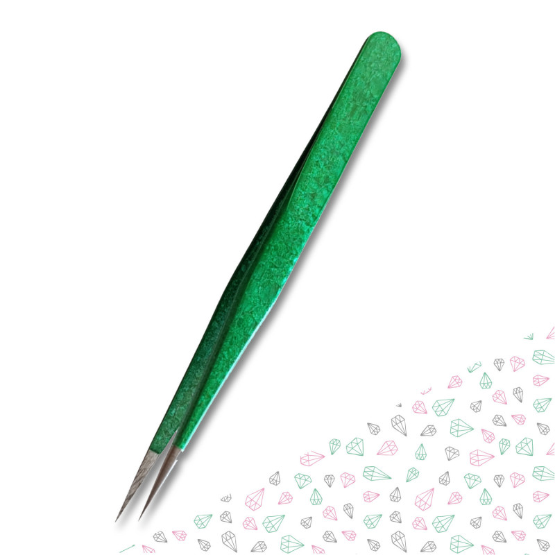 Pince Précision Vert Métal pour Broderie Diamant – Élégance et Précision Pince Précision Vert Métal pour Broderie Diamant – Élégance et Précision