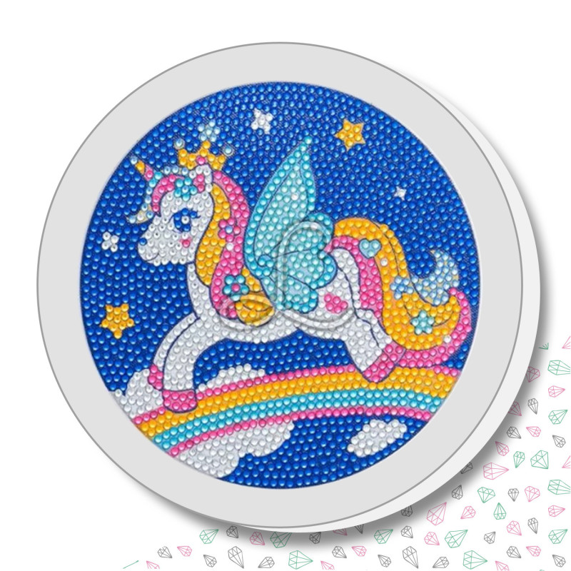 Kit enfant – Broderie diamant "Licorne Arc-en-Ciel" Kit enfant – Broderie diamant "Licorne Arc-en-Ciel"