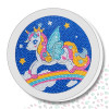 Kit enfant – Broderie diamant "Licorne Arc-en-Ciel"