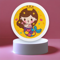 Kit enfant – Broderie diamant "Petite Sirène Princesse"