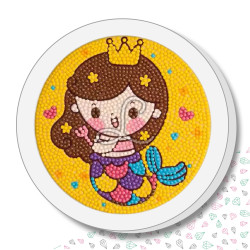 Kit enfant – Broderie diamant "Petite Sirène Princesse"