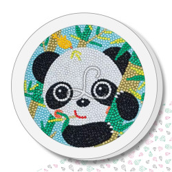 Kit enfant – Broderie diamant "Panda Bambou"