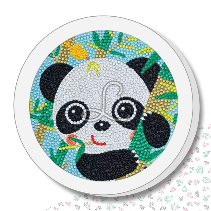 Kit enfant – Broderie diamant "Panda Bambou" Kit enfant – Broderie diamant "Panda Bambou"