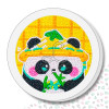 Kit enfant – Broderie diamant "Panda au Chapeau de Paille"