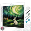 Diamond Painting Lapin Blanc sous la Lune Premium