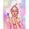 Diamond Painting Femme Glamour et Rouge à Lèvres | Lé-Li