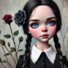 Jeune fille gothique – Diamond Painting intense