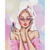 Diamond Painting Femme Glamour et Rouge à Lèvres | Lé-Li