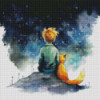 L’enfant et le renard – Diamond Painting étoilé