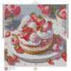 Diamond Painting Gâteau aux Fraises et Roses | Lé-Li