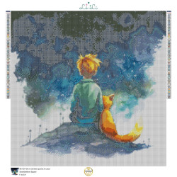 L’enfant et le renard – Diamond Painting étoilé