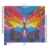 Papillon coloré abstrait – Diamond Painting éclatant