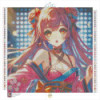 Diamond Painting Femme Manga en Kimono Rose | Lé-Li