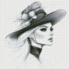 Diamond Painting Femme au Chapeau Fleuri | Lé-Li