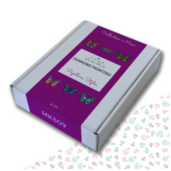 Mini-Collection "Envolée de Papillons Pixel Art" – 6 toiles de diamond painting