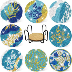 Sous-verres océan en diamond painting DIY