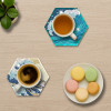 Sous-verres vagues en diamond painting scintillant
