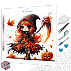 Diamond Painting Petite Faucheuse d’Halloween Premium