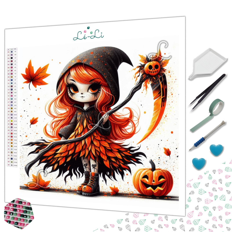 Diamond Painting Petite Faucheuse d’Halloween Premium