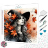 Diamond Painting Sorcière d’Automne aux Feuilles d’Érable