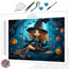 Diamond Painting Sorcière sur une Balançoire d’Halloween