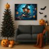 Diamond Painting Sorcière sur Balançoire Halloween | Lé-Li