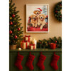 Diamond Painting Trio de Noël 🎄 Chiots mignons & festifs