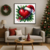 Diamond Painting Cœur de Noël ❤️ Diamants AB