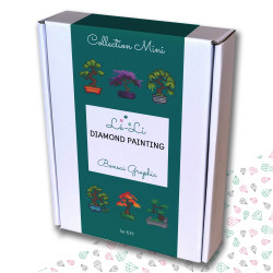 Mini-Collection "Bonsaï Zen en Pixels" – 6 toiles de diamond painting