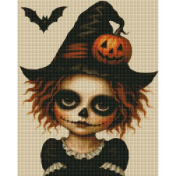 Diamond Painting Sorcière Squelette Halloween | Lé-Li