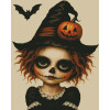 Diamond Painting Sorcière Squelette Halloween | Lé-Li