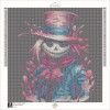 Diamond Painting Épouvantail Squelette Rose et Bleu | Lé-Li