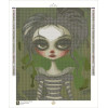 Diamond Painting Fillette Gothique aux Yeux Verts | Lé-Li