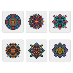 Mini kit Mandala Bohème – Broderie diamant carrée | Lé-Li