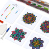 Mini kit Mandala Bohème – Broderie diamant carrée | Lé-Li