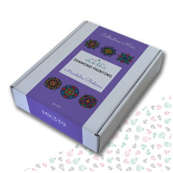 Mini kit Mandala Bohème – Broderie diamant carrée | Lé-Li