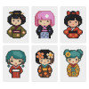 Mini kit Kokeshi – Broderie diamant japonaise | Lé-Li