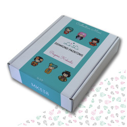 Mini kit Kokeshi – Broderie diamant japonaise | Lé-Li