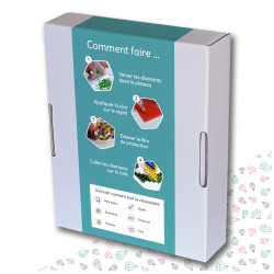 Mini kit Kokeshi – Broderie diamant japonaise | Lé-Li