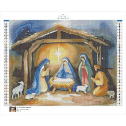 Diamond Painting Lumière de la Nativité ✨ Diamants AB