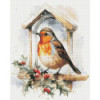 Diamond Painting Rouge-Gorge d’Hiver ❄️ Diamants AB