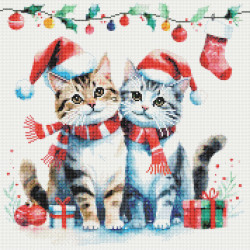 Diamond Painting Chats Noël | Lé-Li