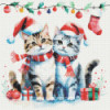 Diamond Painting Chats Noël | Lé-Li