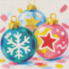 Diamond Painting Boules de Noël colorées | Lé-Li