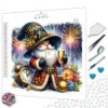 Toile Happy New Year – Diamond Painting gnome festif | Lé-Li