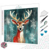 Toile Le Cerf des Neiges – Diamond Painting hivernal | Lé-Li